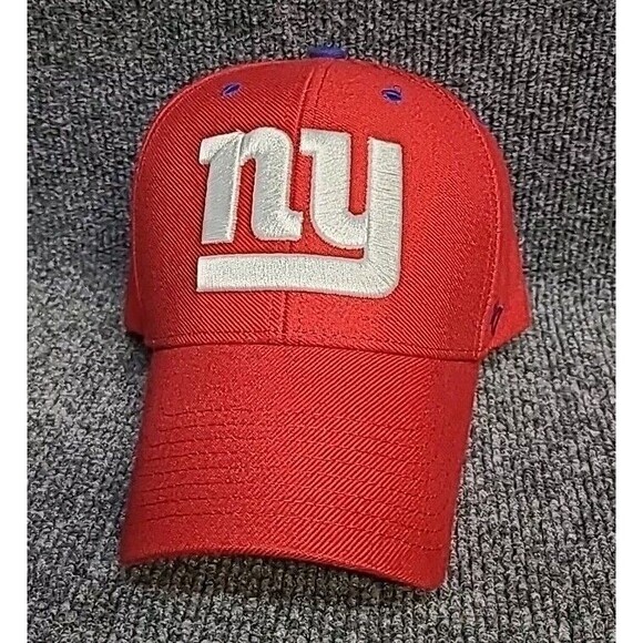 New York Giants 47 Brand MVP Adjustable Hat Cap Red NFL - Picture 1 of 6